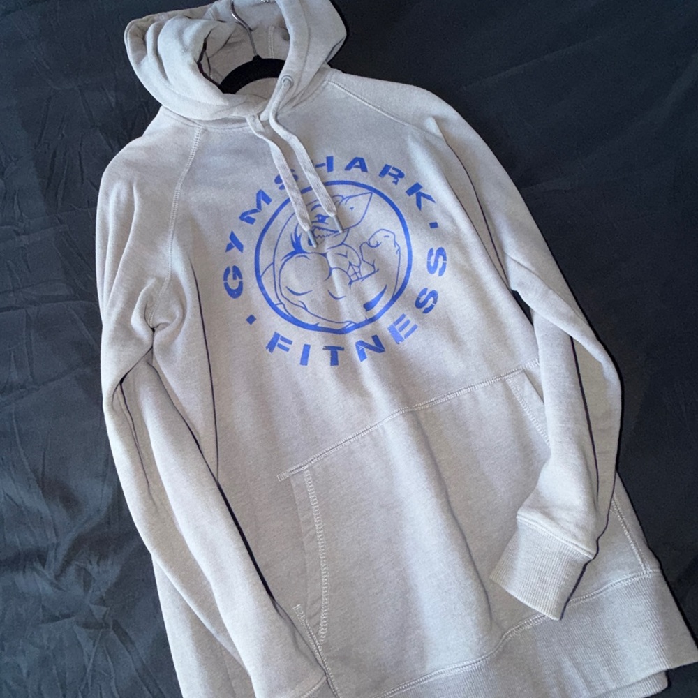 Gymshark Light Gray Hoodie Men’s Medium